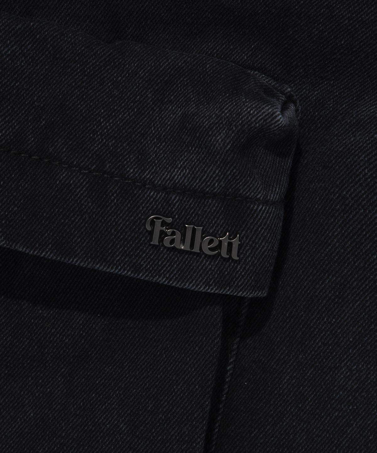 팔렛(FALLETT) 디스트로이드 데님 자켓 블랙