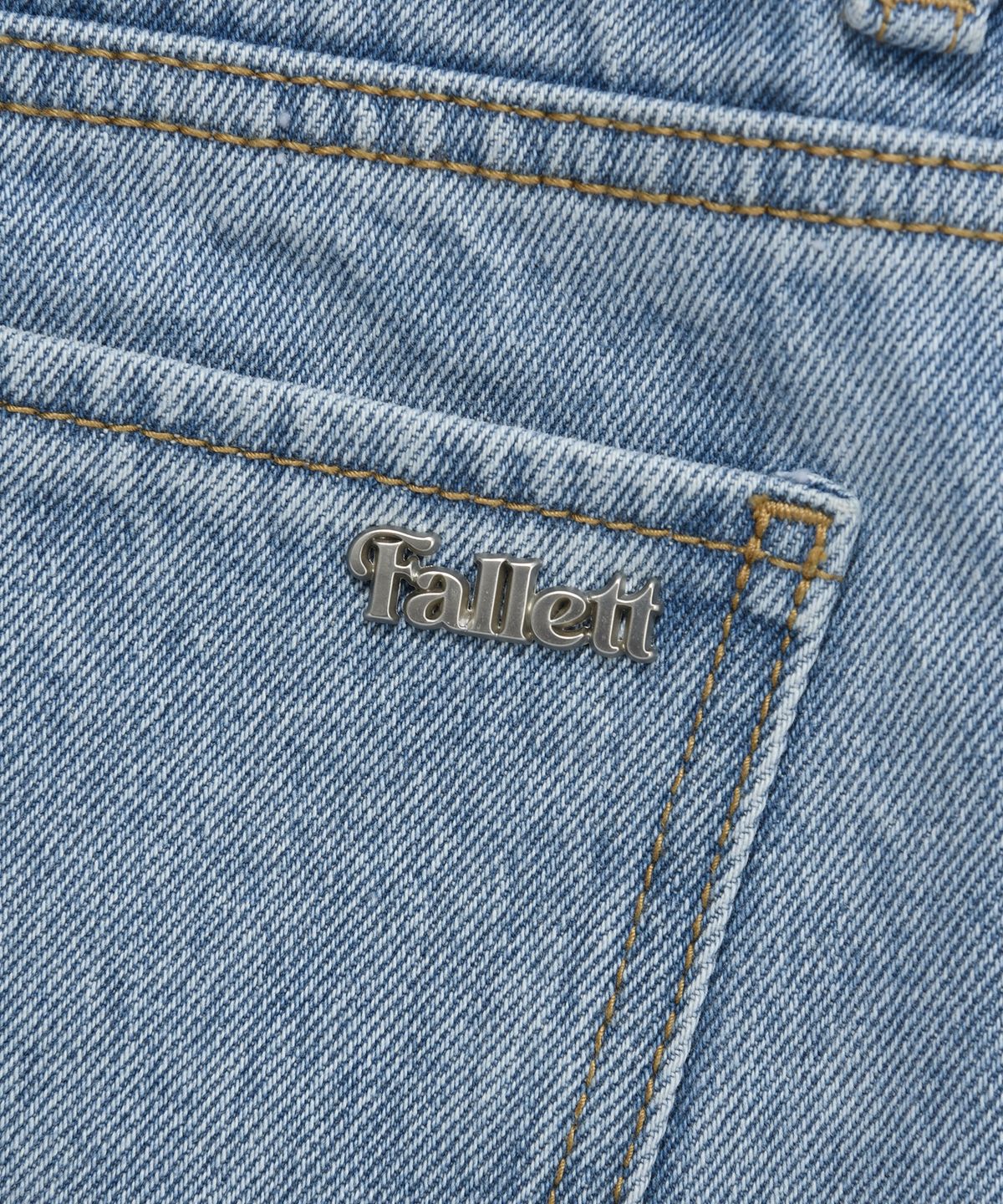 팔렛(FALLETT) 컷 오프 데님 쇼츠 블루