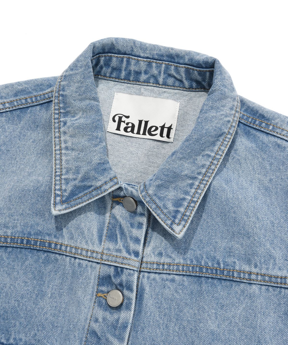 팔렛(FALLETT) 디스트로이드 데님 자켓 블루