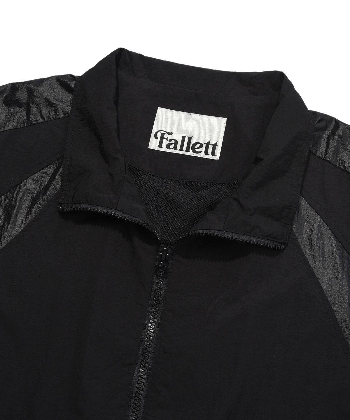팔렛(FALLETT) 아웃 포켓 윈드 브레이커 블랙