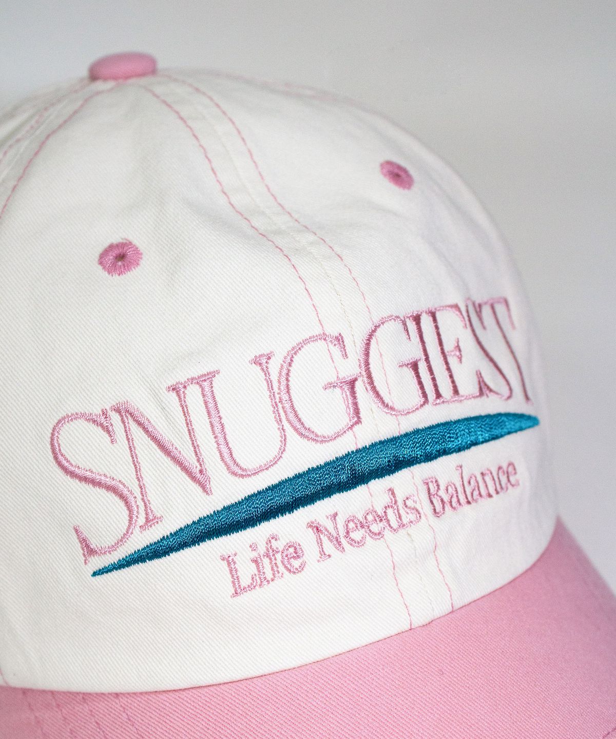 스너기스트(SNUGGIEST) SNGST 워시드 볼캡 [아이시 핑크]