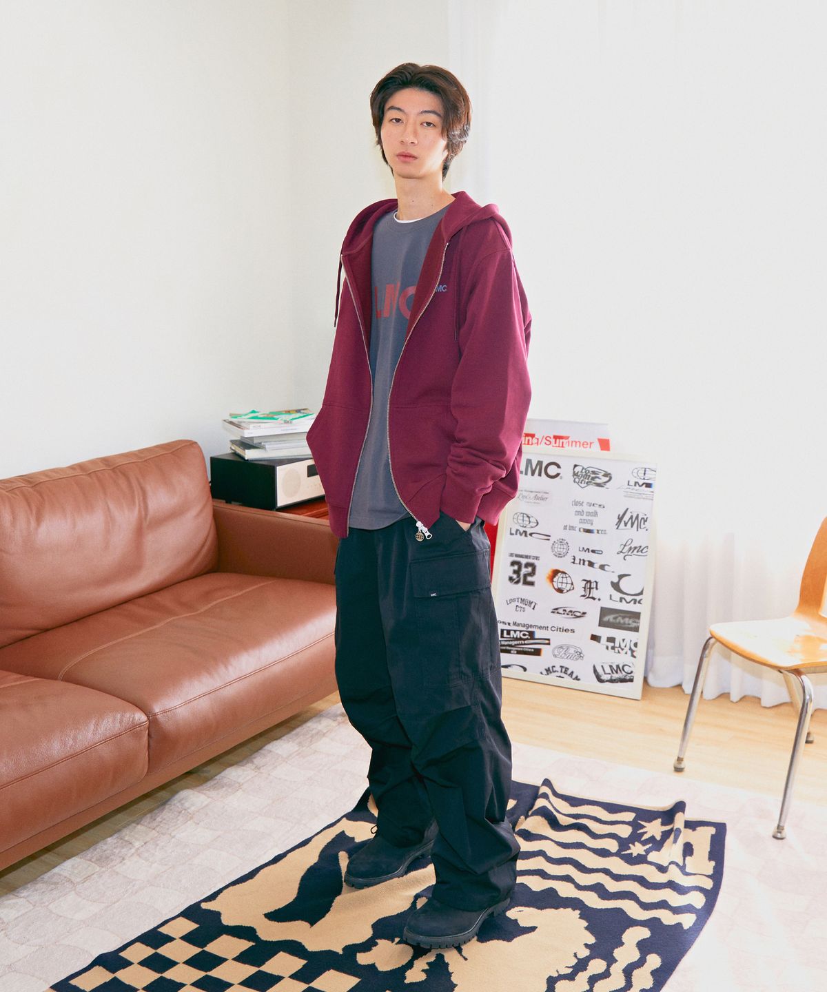 엘엠씨(LMC) OG ZIP-UP HOODIE heather gray