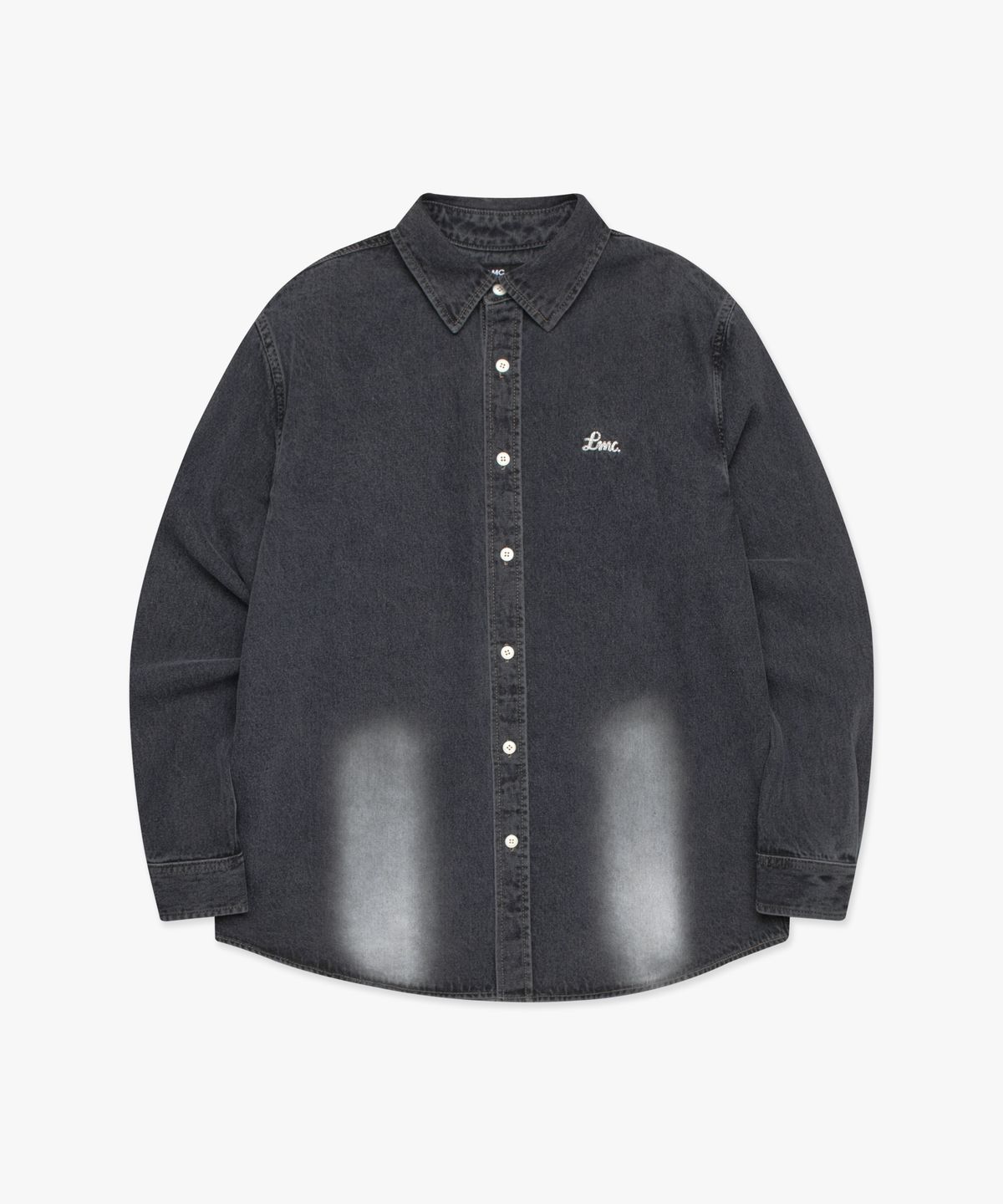 엘엠씨(LMC) BRUSH WASHED DENIM SHIRT black