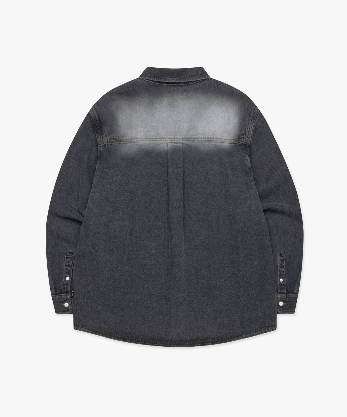 엘엠씨(LMC) BRUSH WASHED DENIM SHIRT black