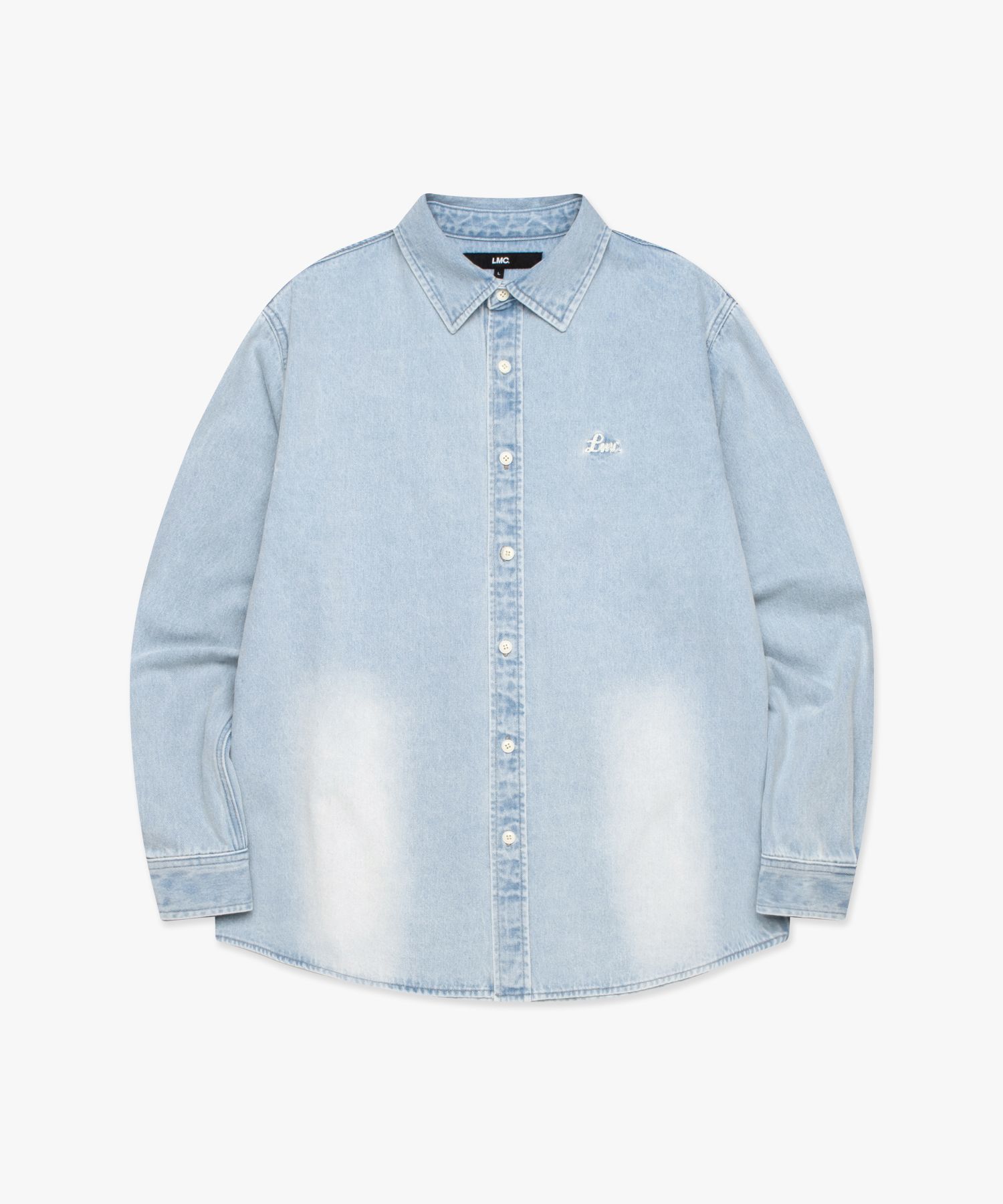 Tシャツ・カットソー LMC BRUSH WASHED DENIM SHIRT light blue 0LM24SSH102LBL MUSINSA | LMC BRUSH WASHED DENIM SHIRT light blue