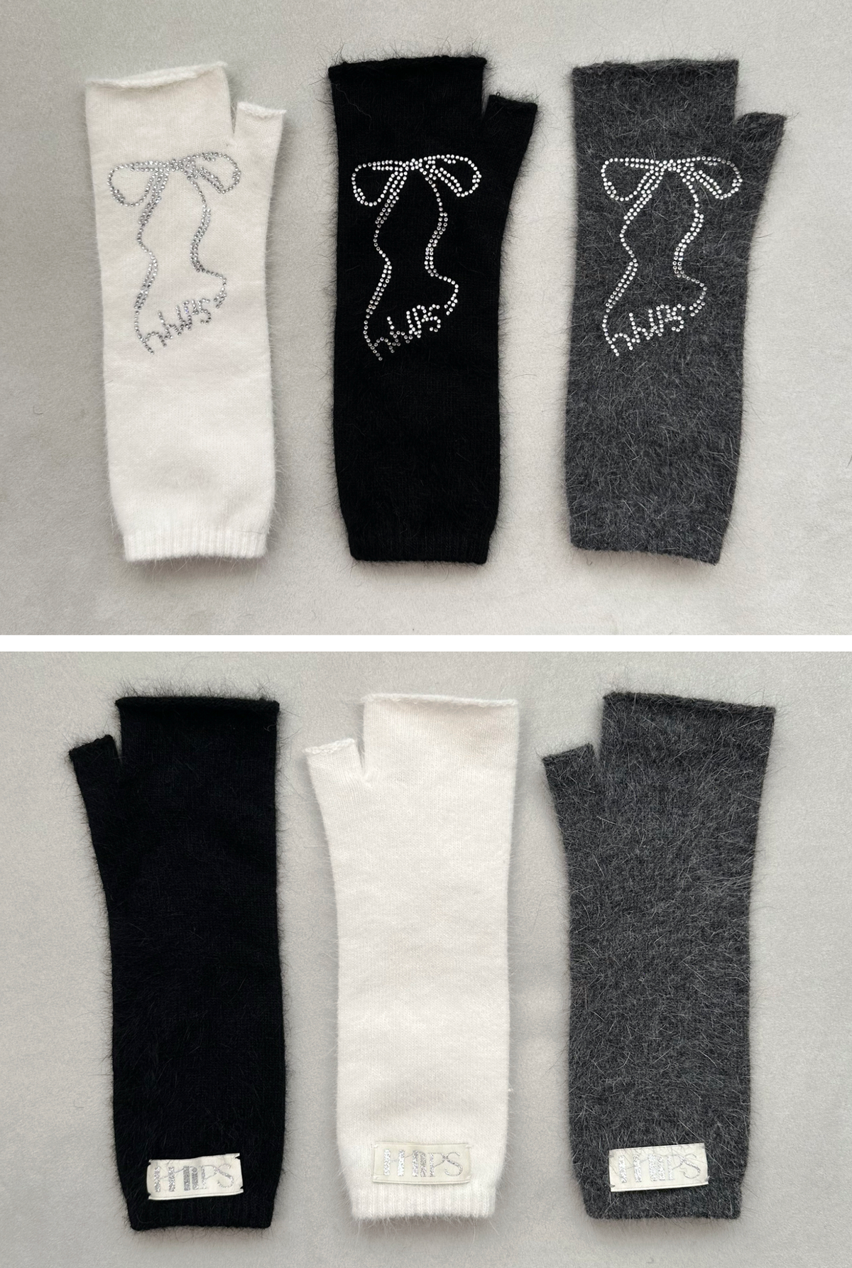 더블힙스(HHIPS) 리본 앙고라 장갑(3colors)