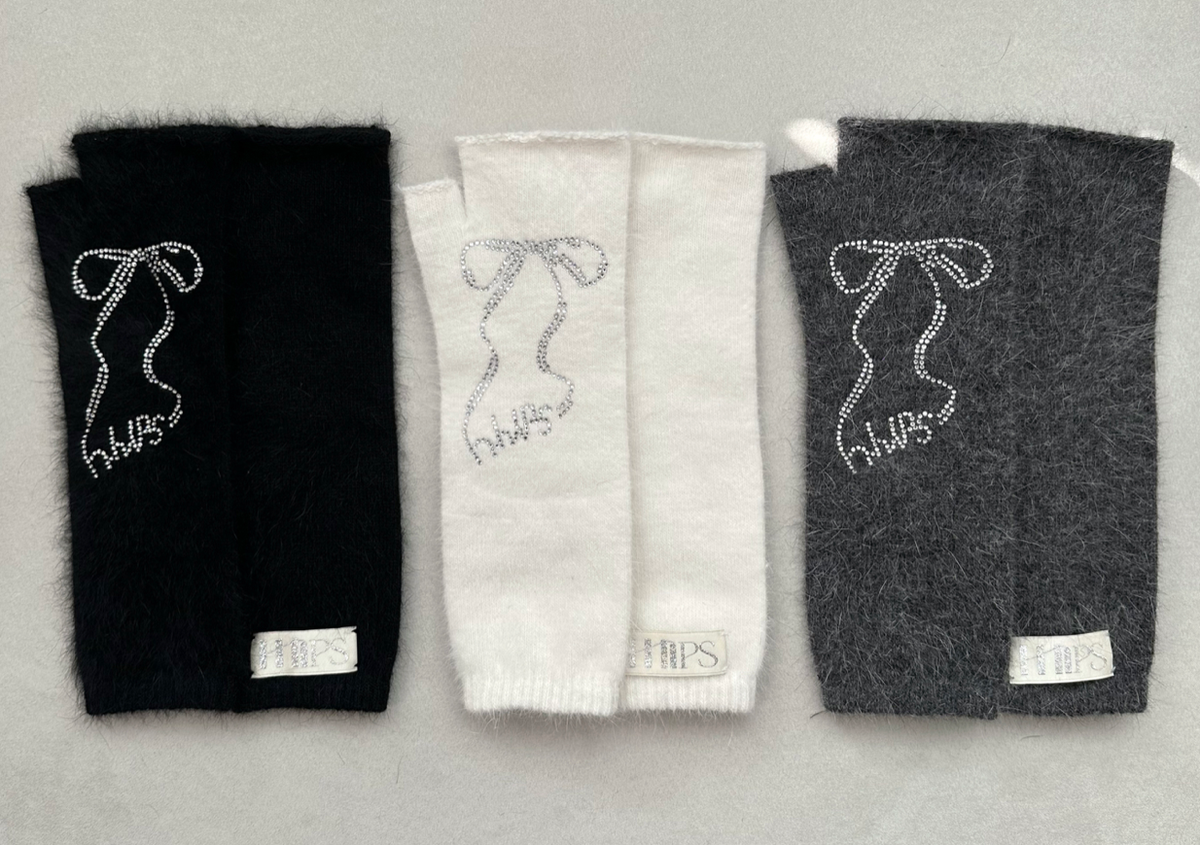 더블힙스(HHIPS) 리본 앙고라 장갑(3colors)
