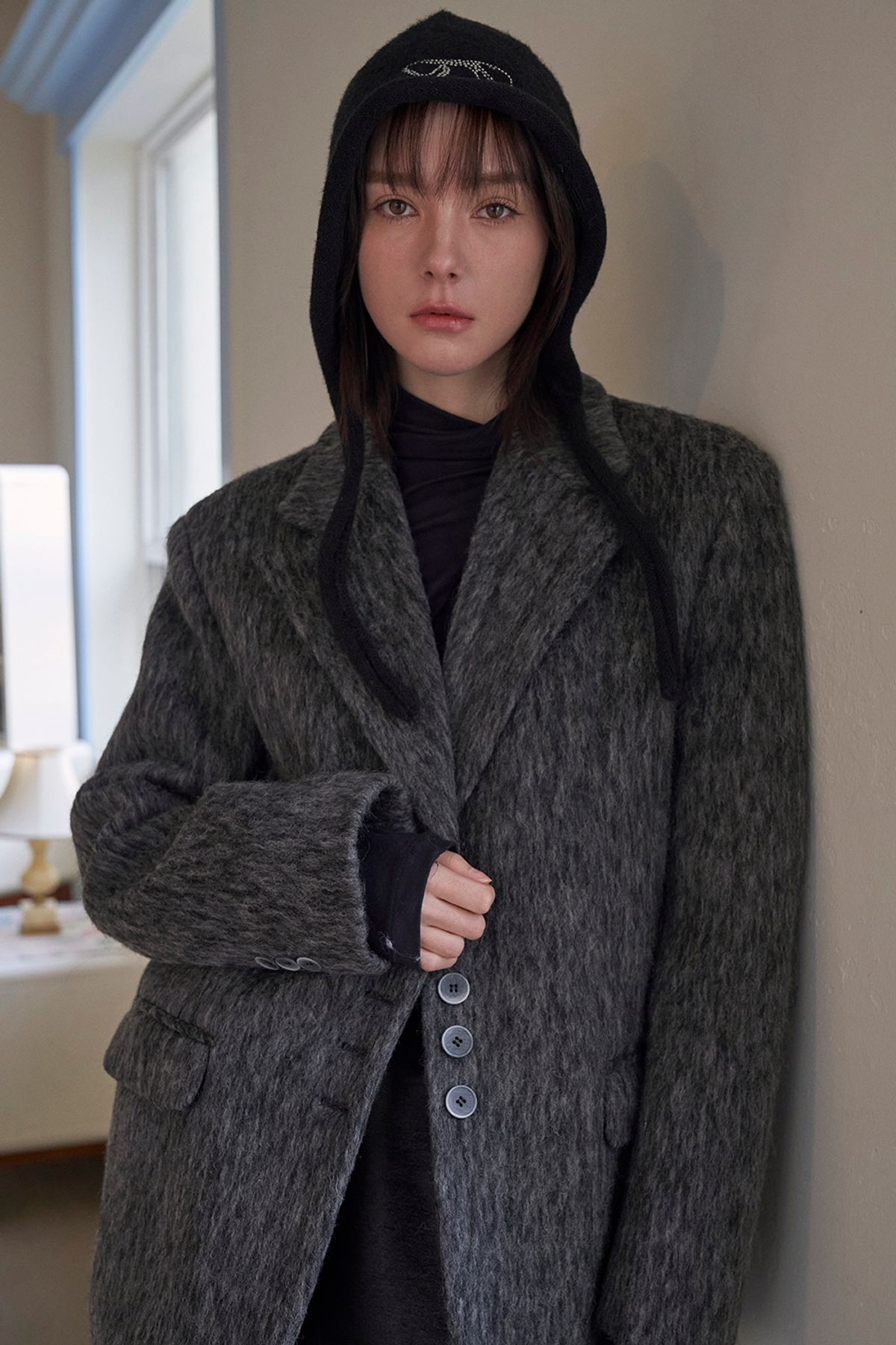 더블힙스(HHIPS) 리본 앙고라 바라클라바(2colors)