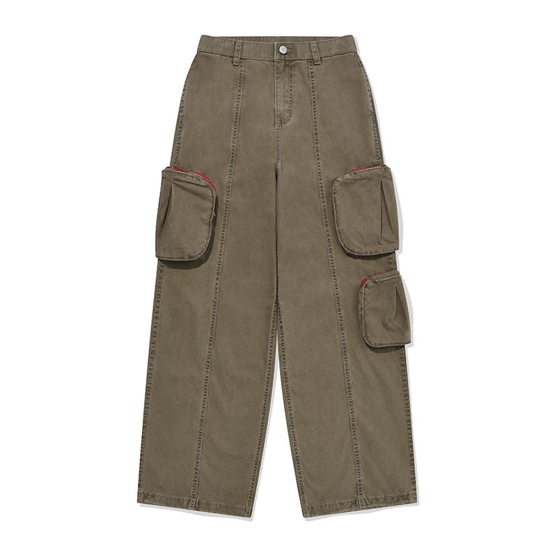 MUSINSA公式 | KIRSH Pigment front line point cargo pants [khaki]
