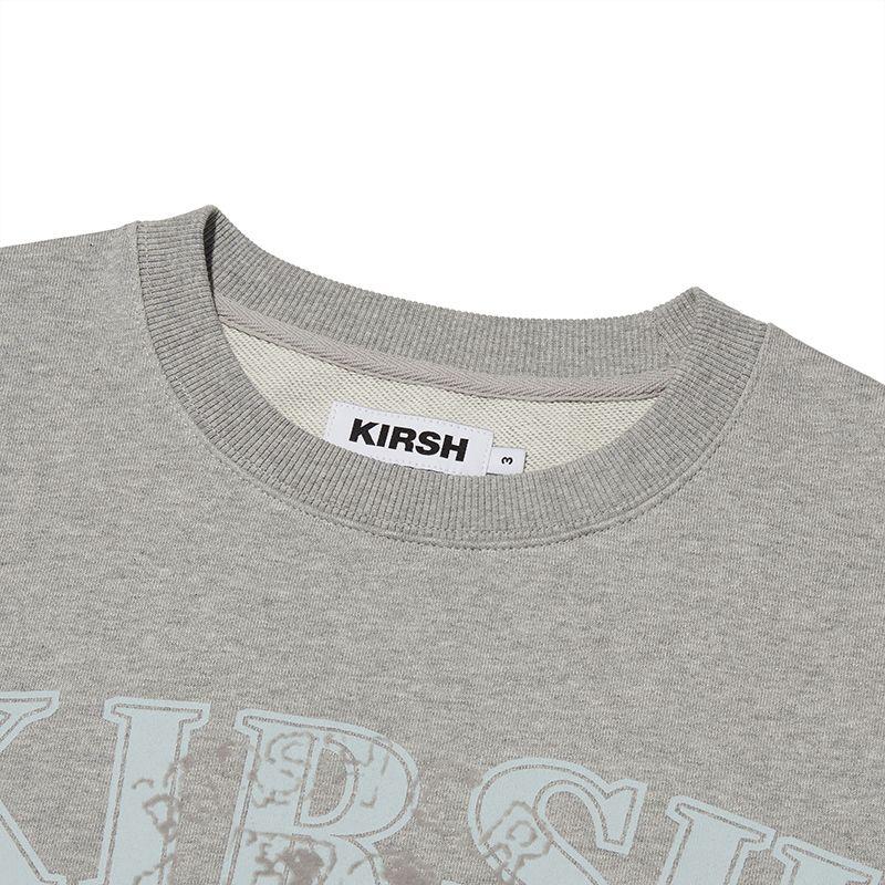 [ KIRSH ]★UNI VINTAGE GRAPHIC SWEATSHIRT MUSINSA | KIRSH Uni Vintage Graphic Sweatshirt [Melange Gray]