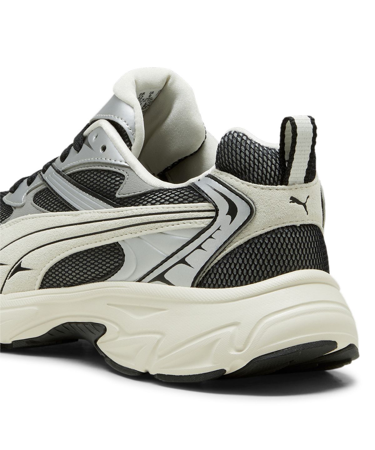 푸마(PUMA) 몰픽 레트로 - 블랙: 프로스티드 아이보리 / 395920-01