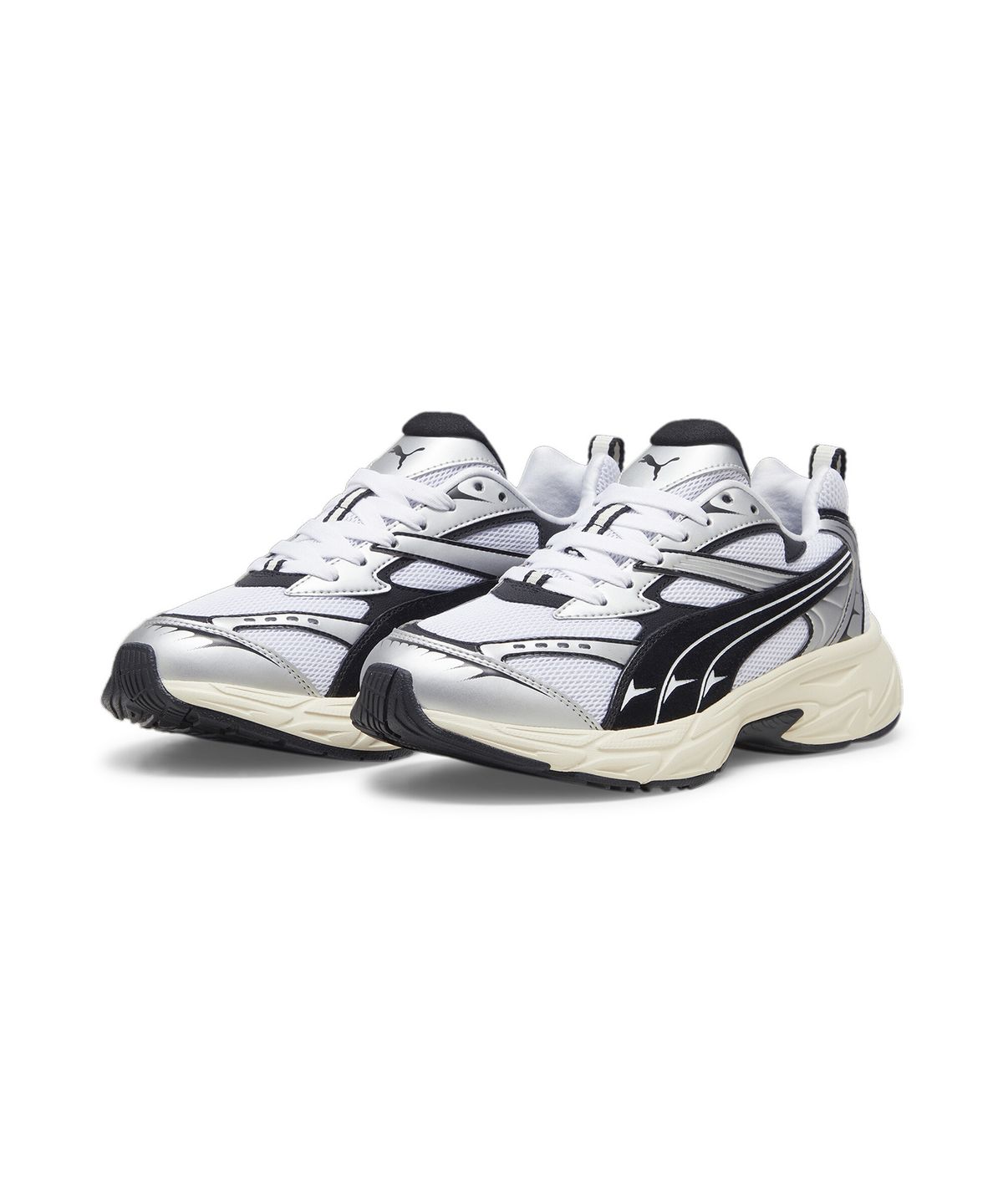 푸마(PUMA) 몰픽 레트로 - 화이트:블랙 / 395920-02