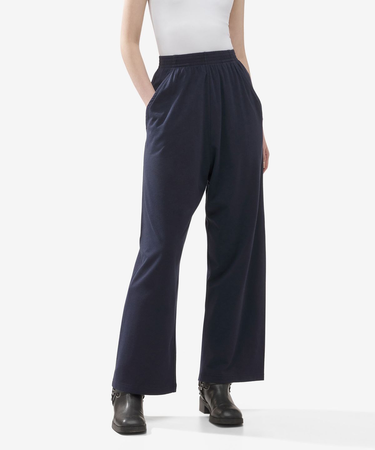 발렌시아가(BALENCIAGA) 배기 스웻팬츠 - 네이비 / 773464TPVO88065
