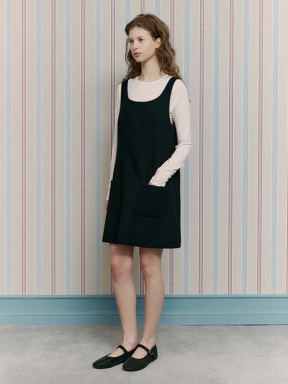 오더먼트 바이 보카바카(OTHEMENT BY VOCAVACA) Tweed Ribbon Jacket & Dress_2color