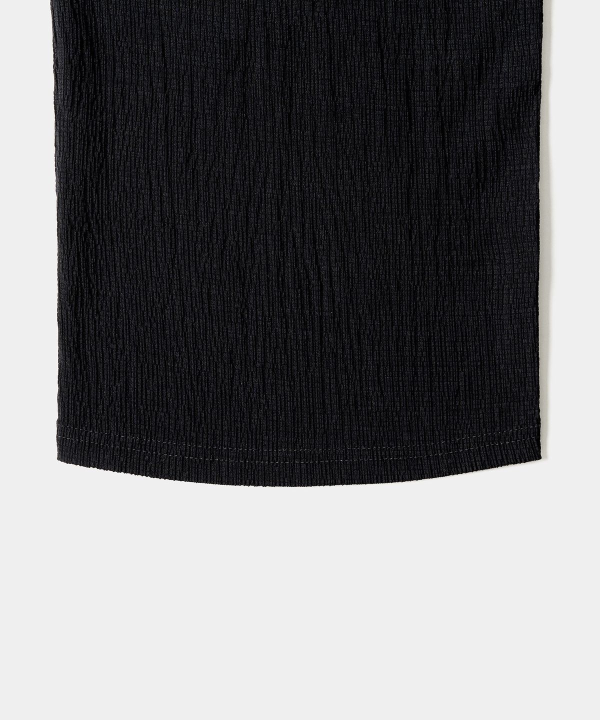엑스컨테이너(EXCONTAINER) 플리츠 와이드 밴딩 팬츠 (BLACK)