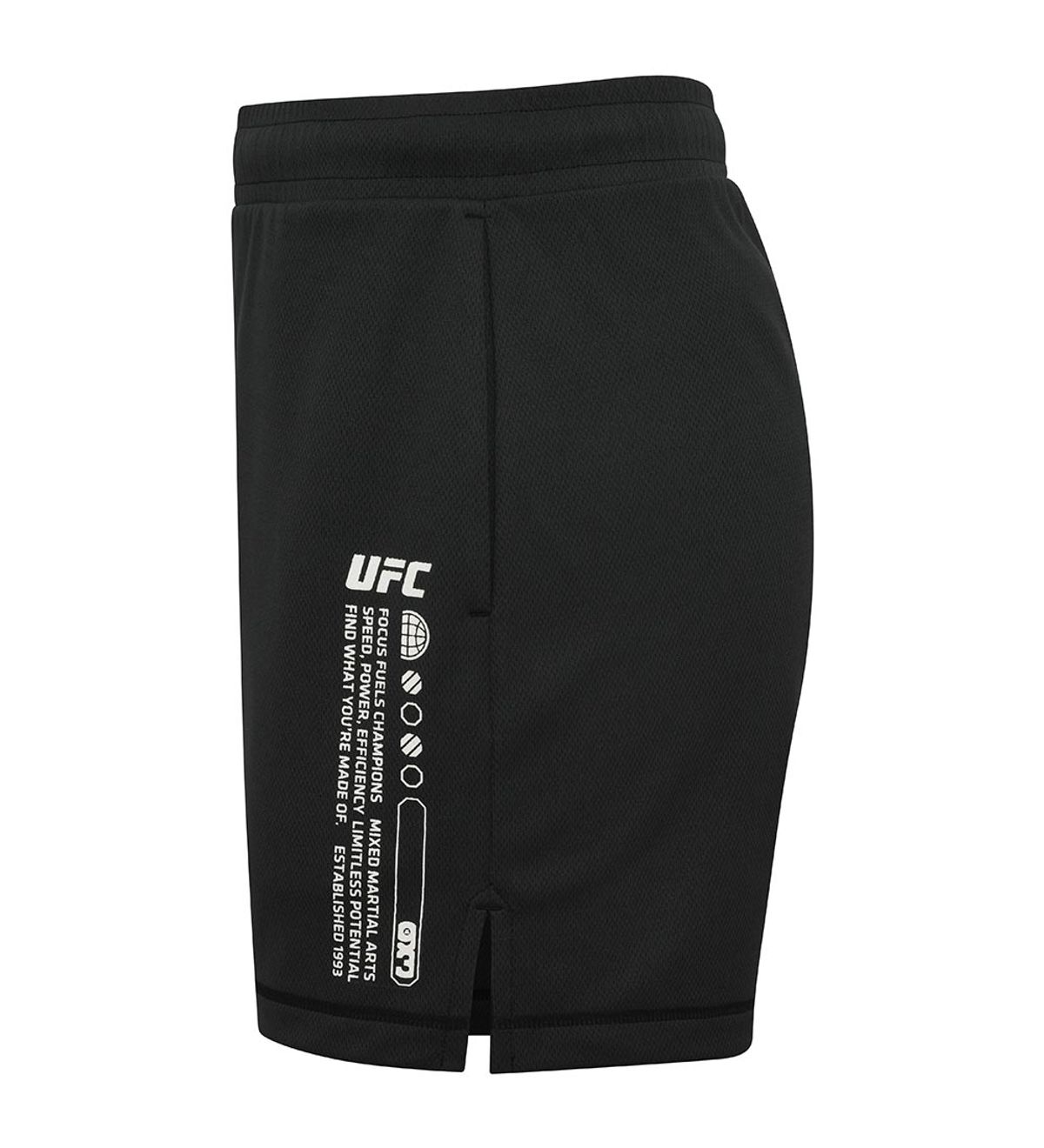 유에프씨 스포츠(UFC SPORT) UFC 메쉬 릴렉스핏 쇼츠 5인치 블랙 U4SPV2313BK