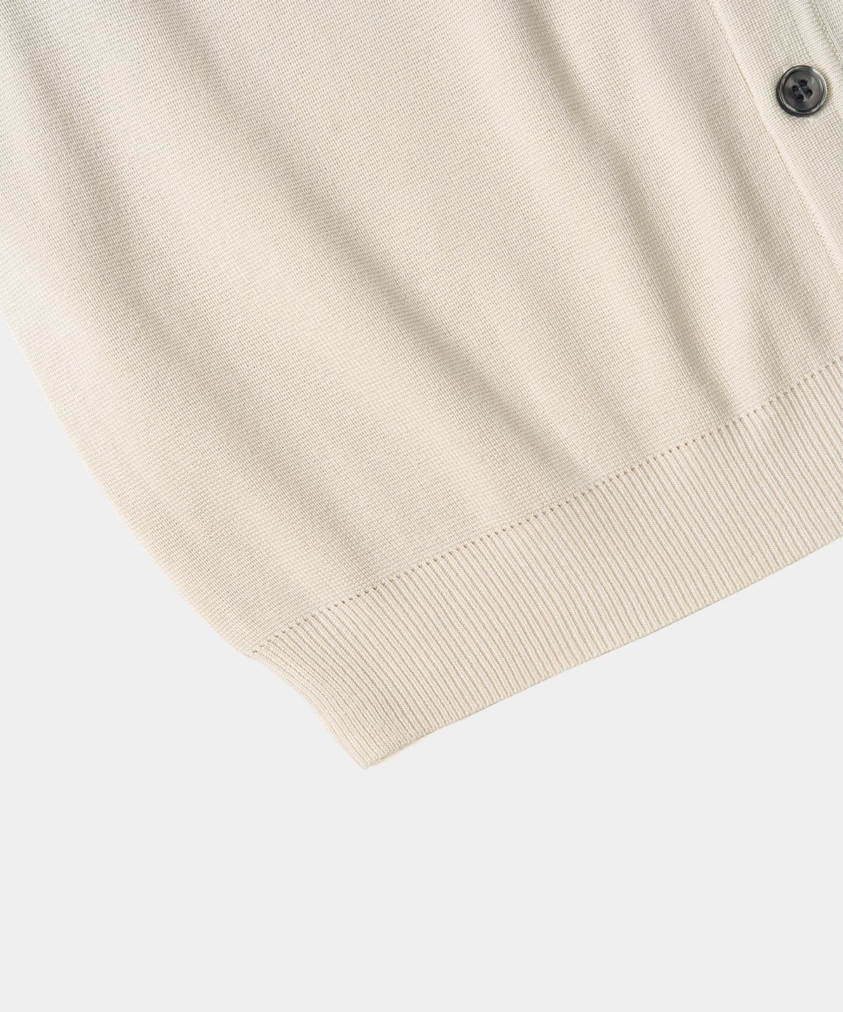 엑스컨테이너(EXCONTAINER) 에센셜 카라 하프 니트 가디건 (IVORY)