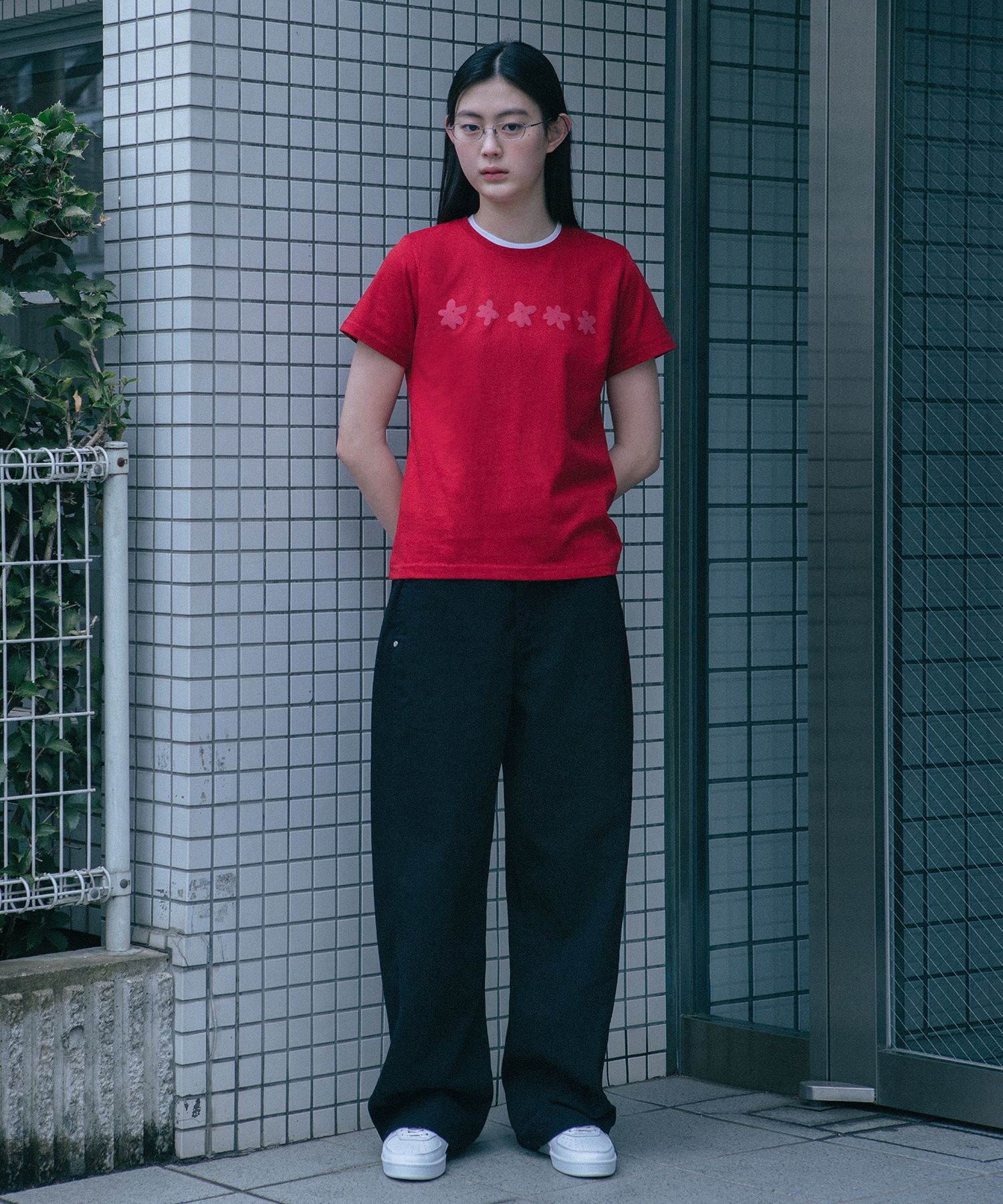 【OHESHIO】 wide star cotton pants 2色 ★送料関税込み★ MUSINSA公式 | OHESHIO wide star cotton pants (black)