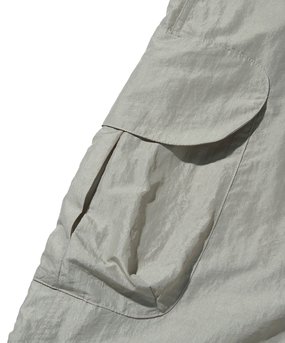 스웨이드(SUADE) NYLON CARGO PANTS [LIGHT GRAY]