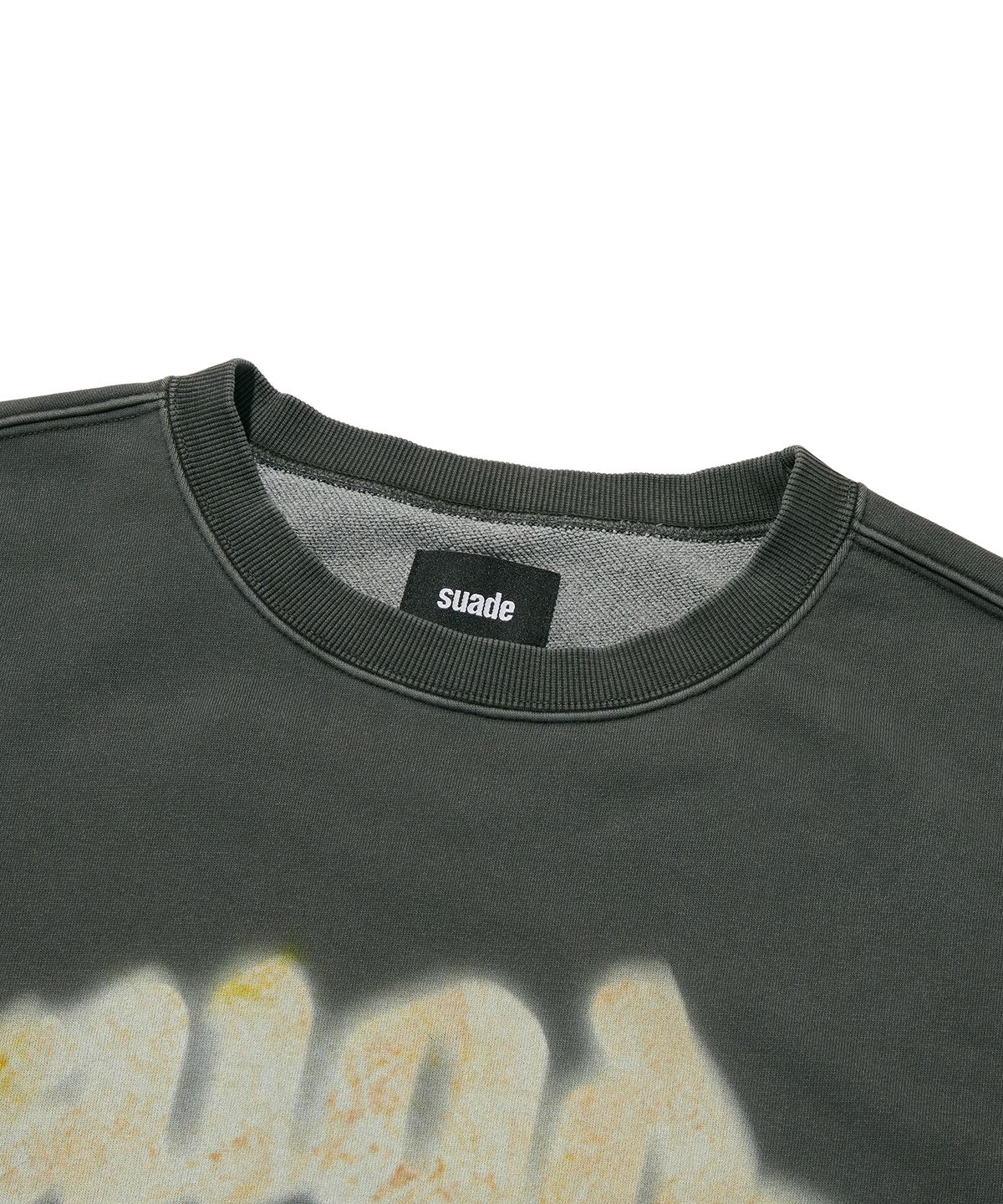 스웨이드(SUADE) FIRE SUADE CREWNECK [PIGMENT BLACK]