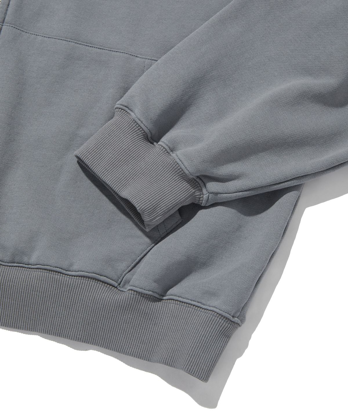 스웨이드(SUADE) LOOSE SUADE HOOD ZIP UP [BLUE GRAY]