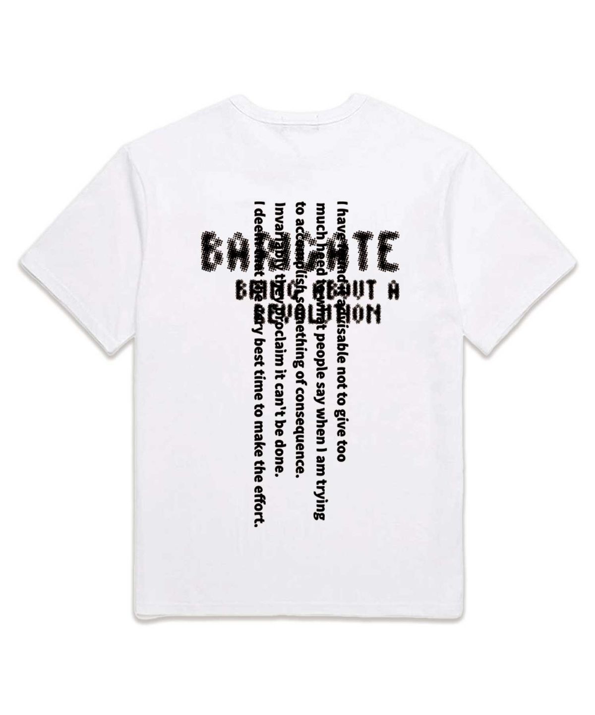 바리게이트(BARIGATE) Spotted Logo 반팔 티셔츠 (BS006) 화이트