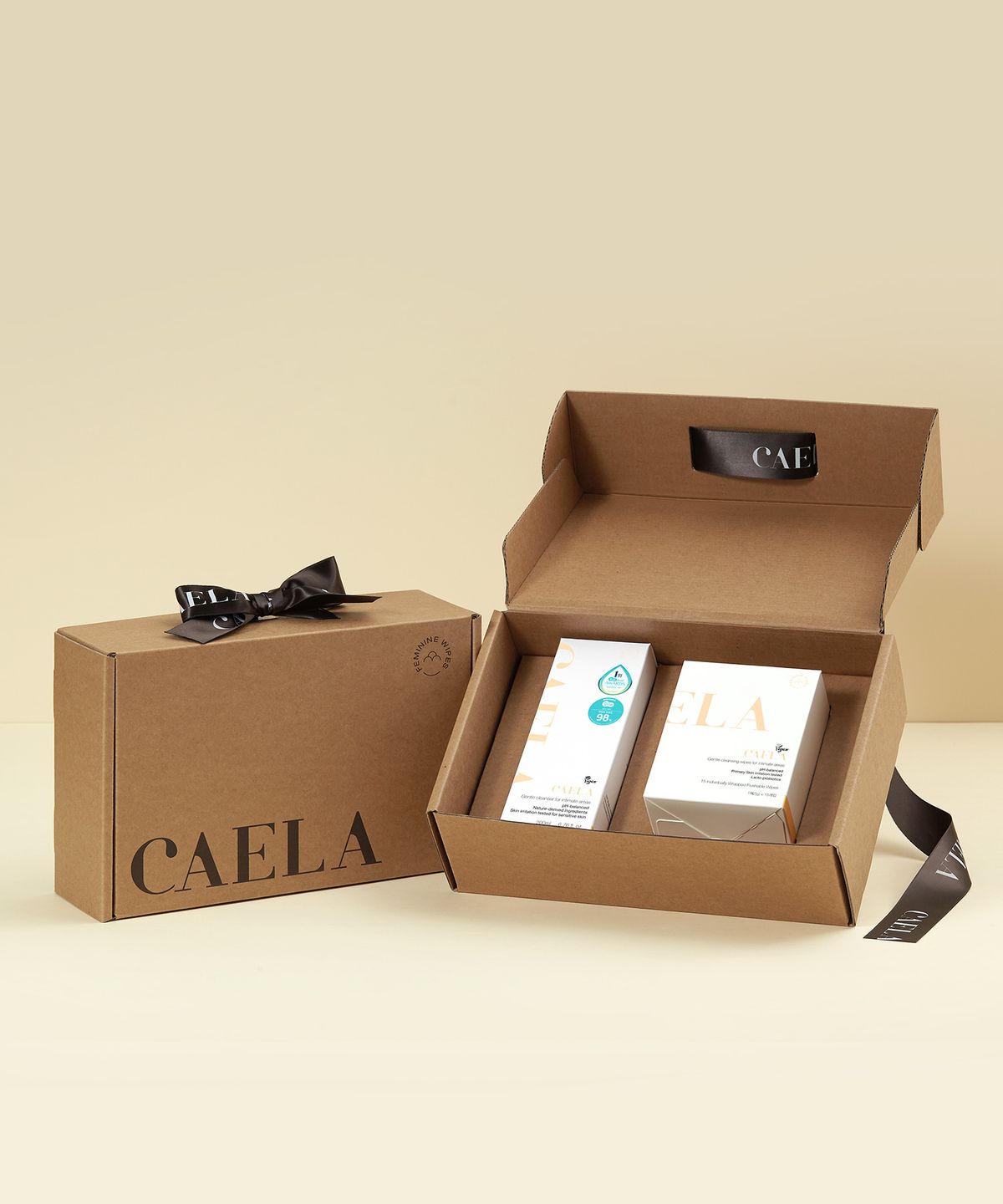 카엘라(CAELA) 여성청결제 기프트 세트 (청결제 젤타입 200ml + 청결티슈 15매)
