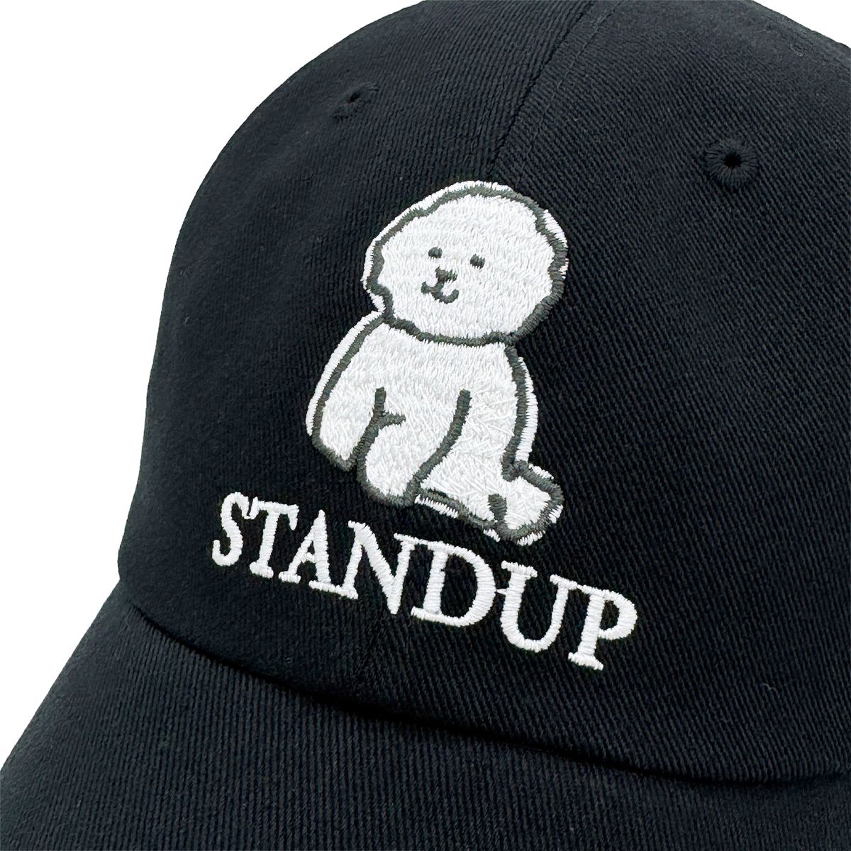 스탠드업(STANDUP) 비숑 워싱 블랙 볼캡