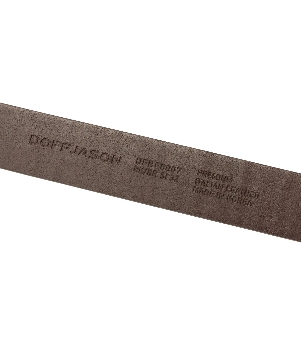 도프제이슨(DOFFJASON) 카우하이드 크로커다일 패턴 벨트 BROWN