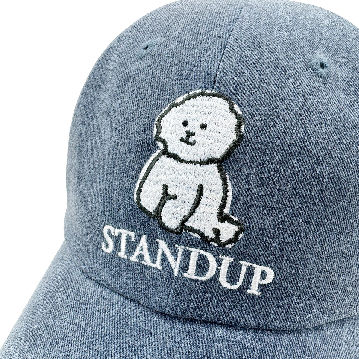 스탠드업(STANDUP) 비숑 워싱 네이비 볼캡
