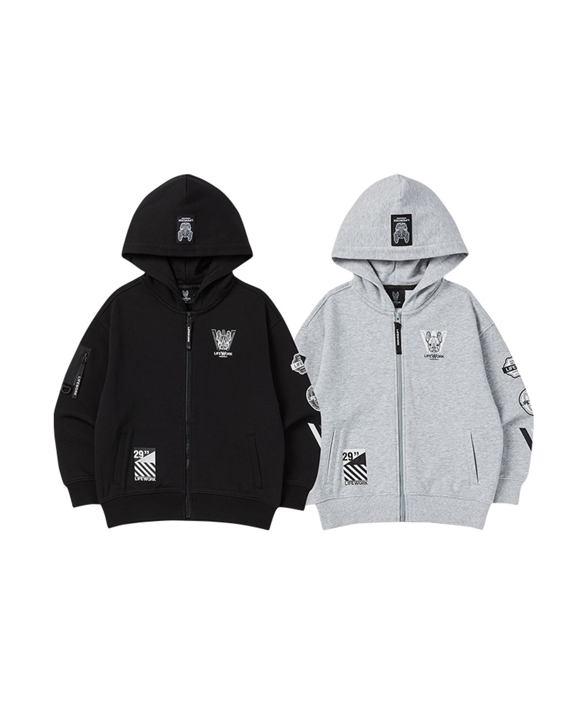 라이프워크 키즈(LIFEWORK KIDS) 키즈) 배리어스 와펜 후드 집업