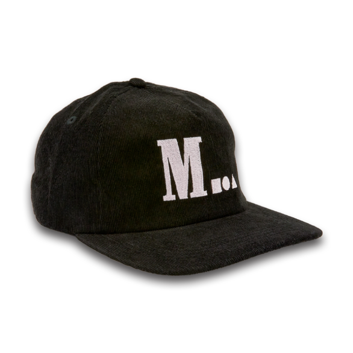 미디엄스(MEDIUMS) Geometric Logo Corduroy Cap - Black(도형 로고 코듀로이 캡)