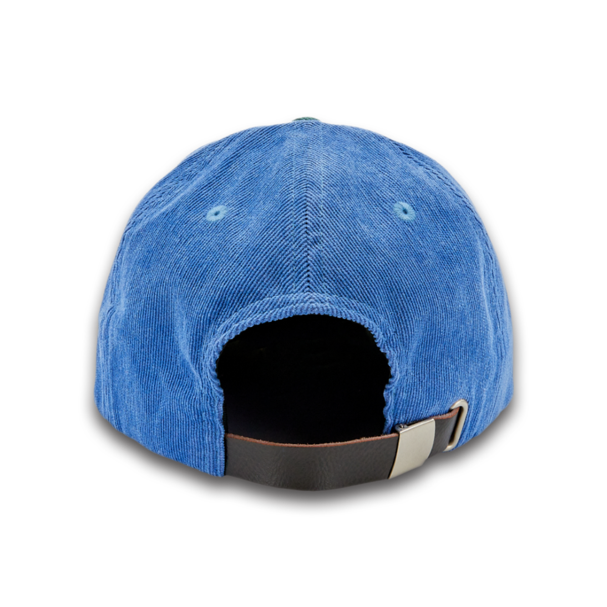 미디엄스(MEDIUMS) Geometric Logo Corduroy Cap - Blue&Green(도형 로고 코듀로이 캡)