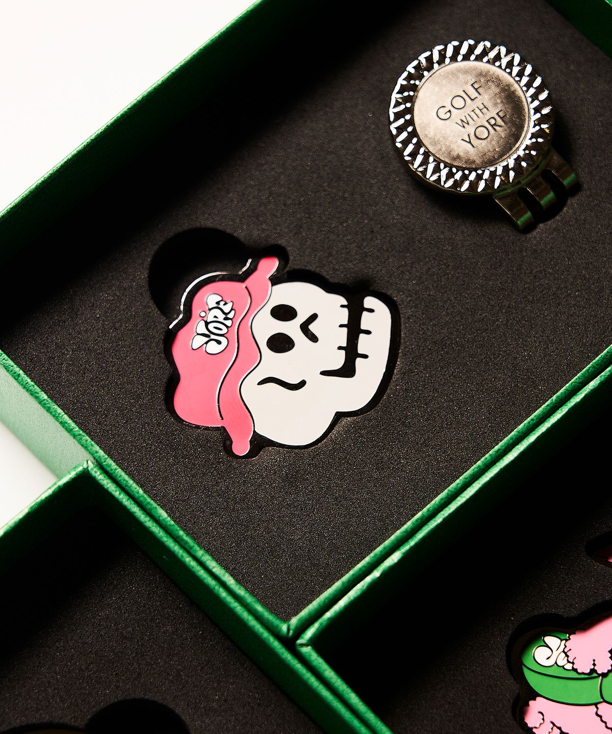 욜프(YORF) YORF BALL MARKER SKULL PINK