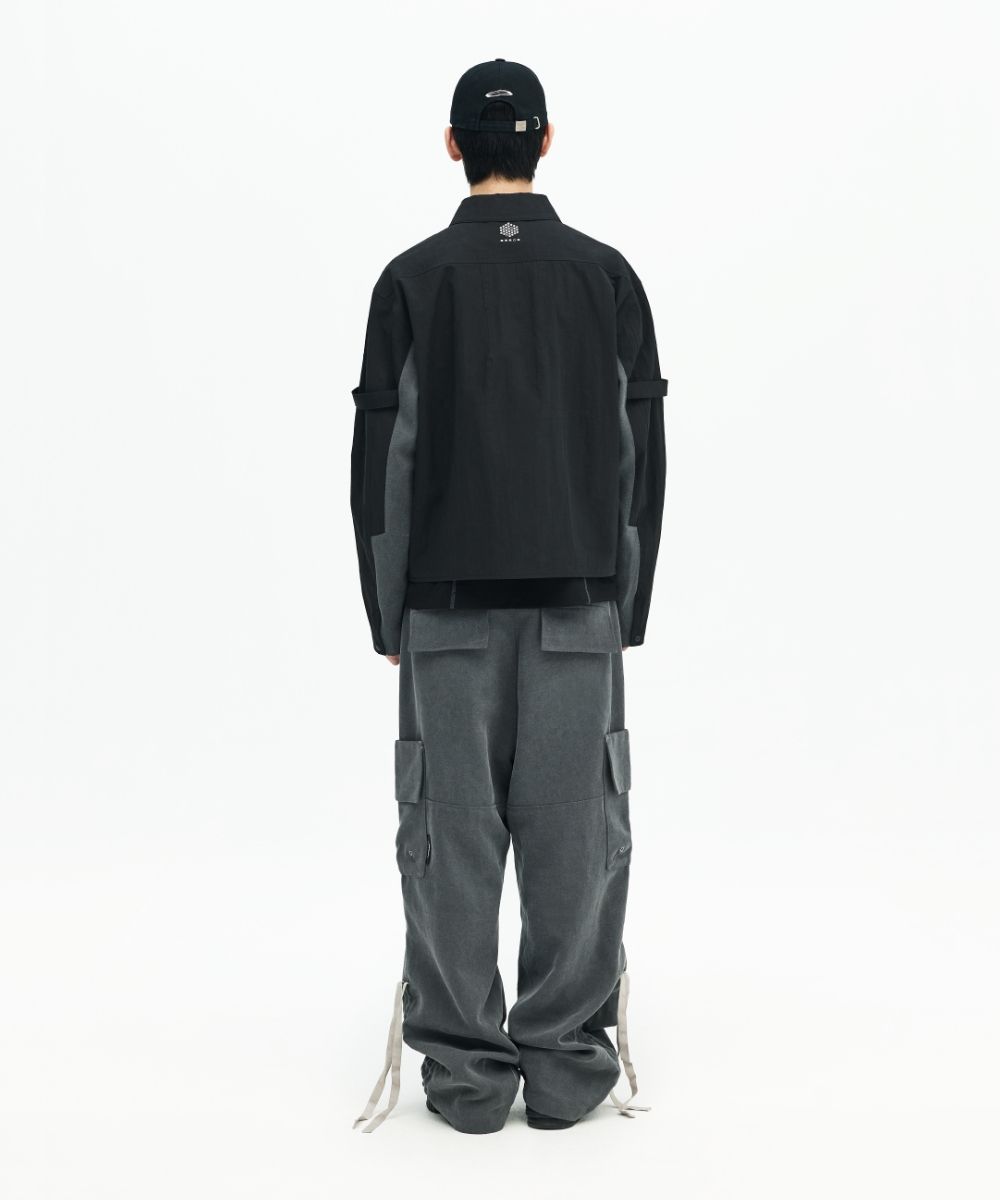 MUSINSA | OPENING PROJECT Multi Pocket Trucker Jacket - Black