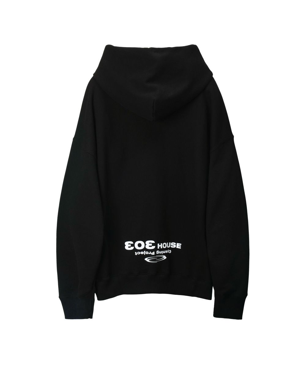 【Opening Project】 303 House T Shirt /追跡付 MUSINSA公式 | OPENING PROJECT 303 House Zip Hoodie - Black
