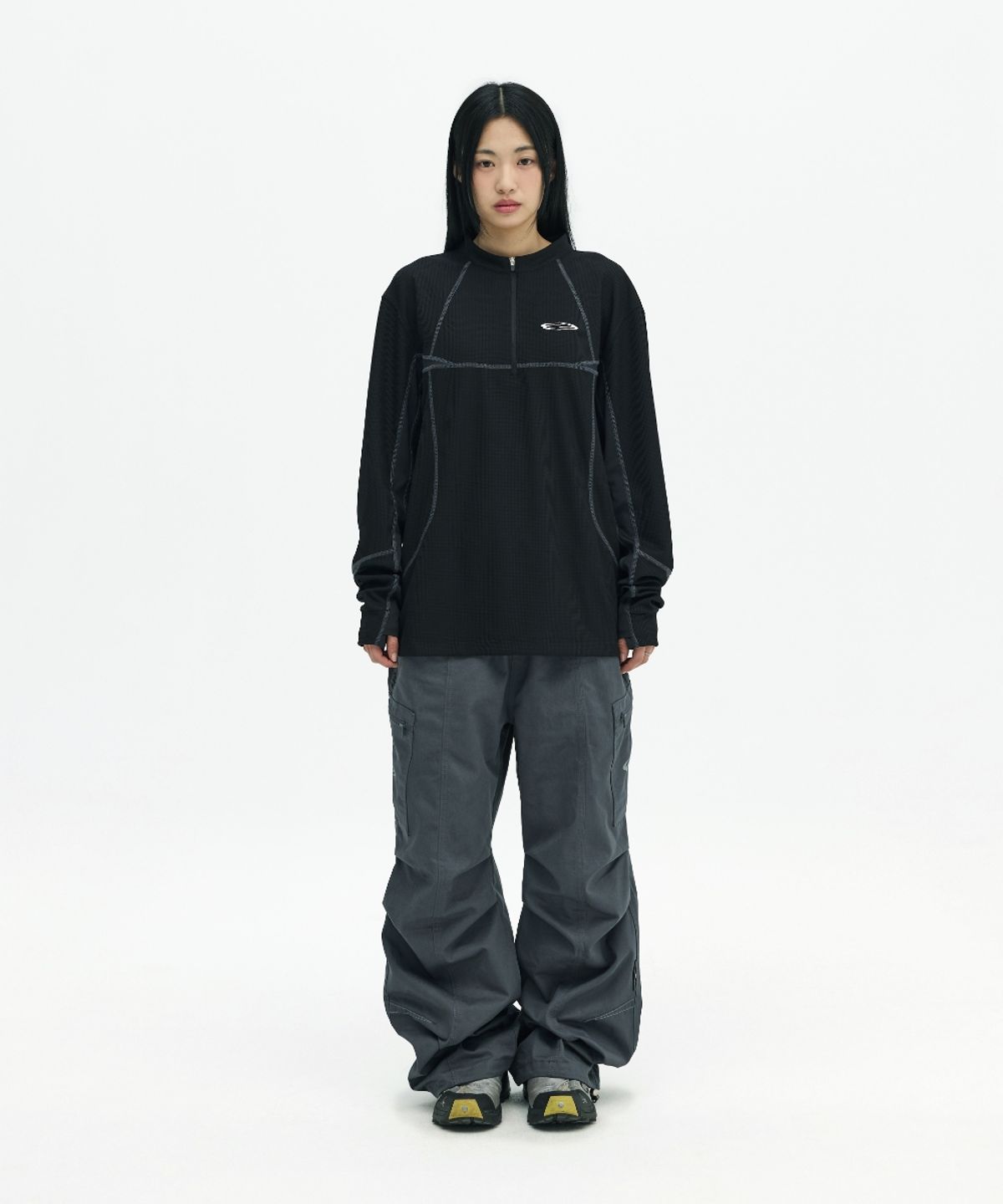 오프닝프로젝트(OPENING PROJECT) Drawstring Cargo Pant - Grey