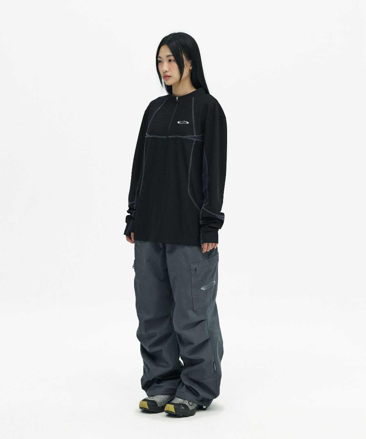 오프닝프로젝트(OPENING PROJECT) Drawstring Cargo Pant - Grey