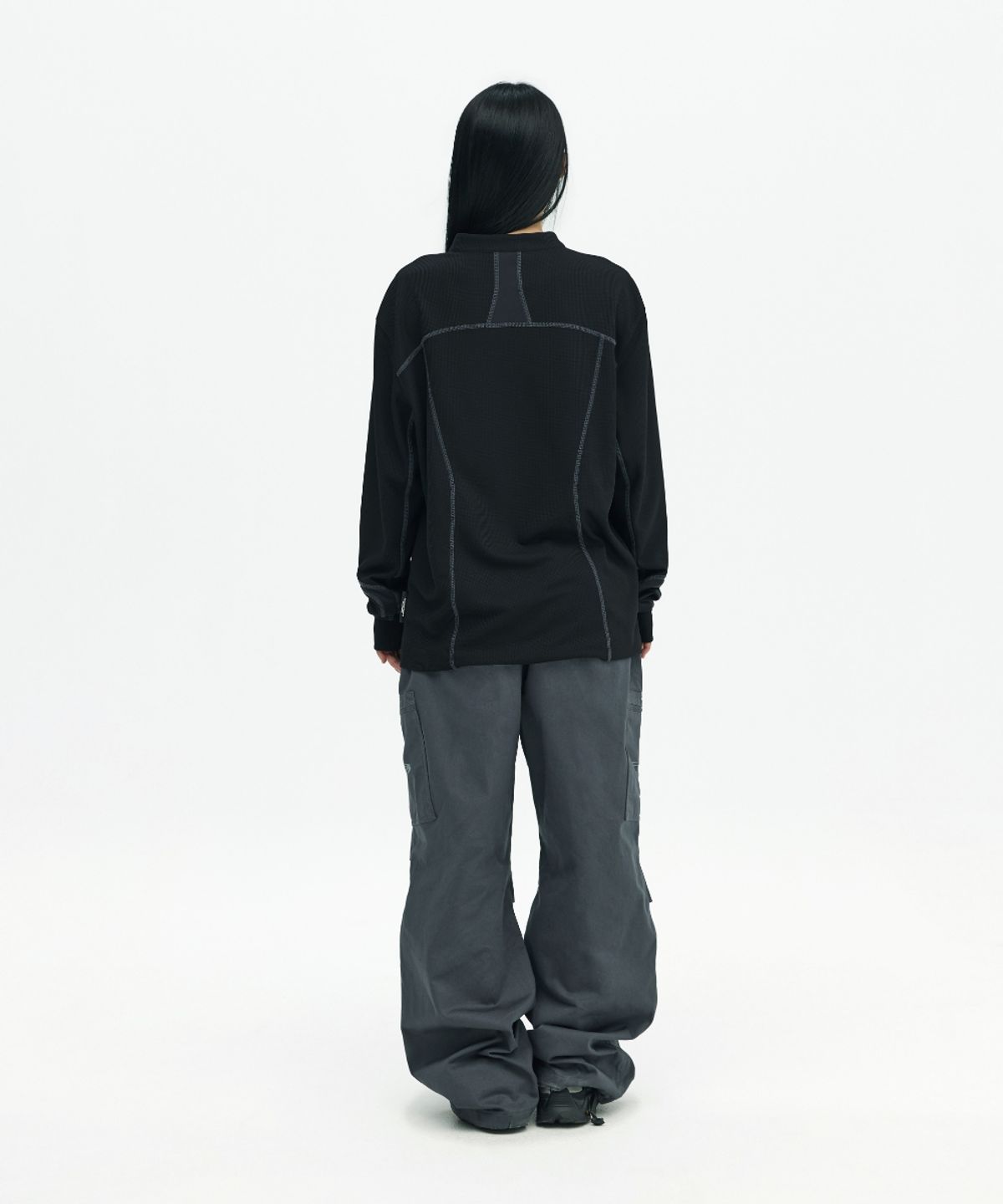 오프닝프로젝트(OPENING PROJECT) Drawstring Cargo Pant - Grey