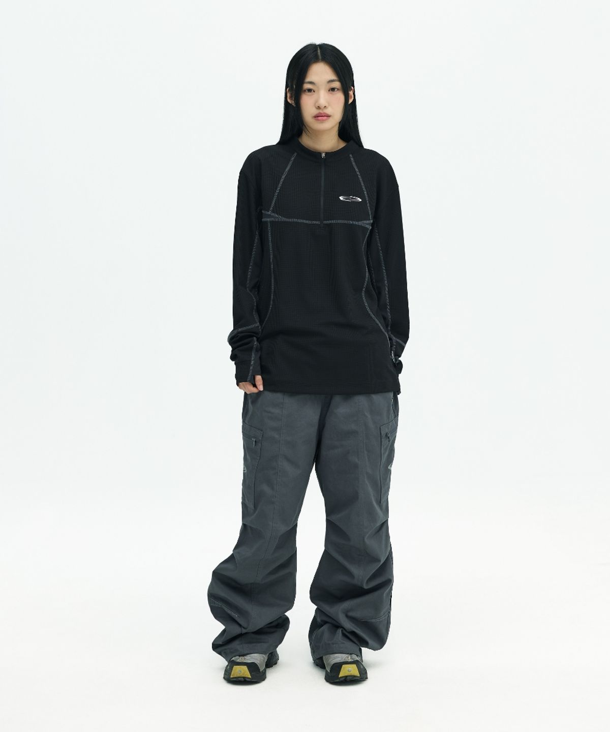 오프닝프로젝트(OPENING PROJECT) Drawstring Cargo Pant - Grey