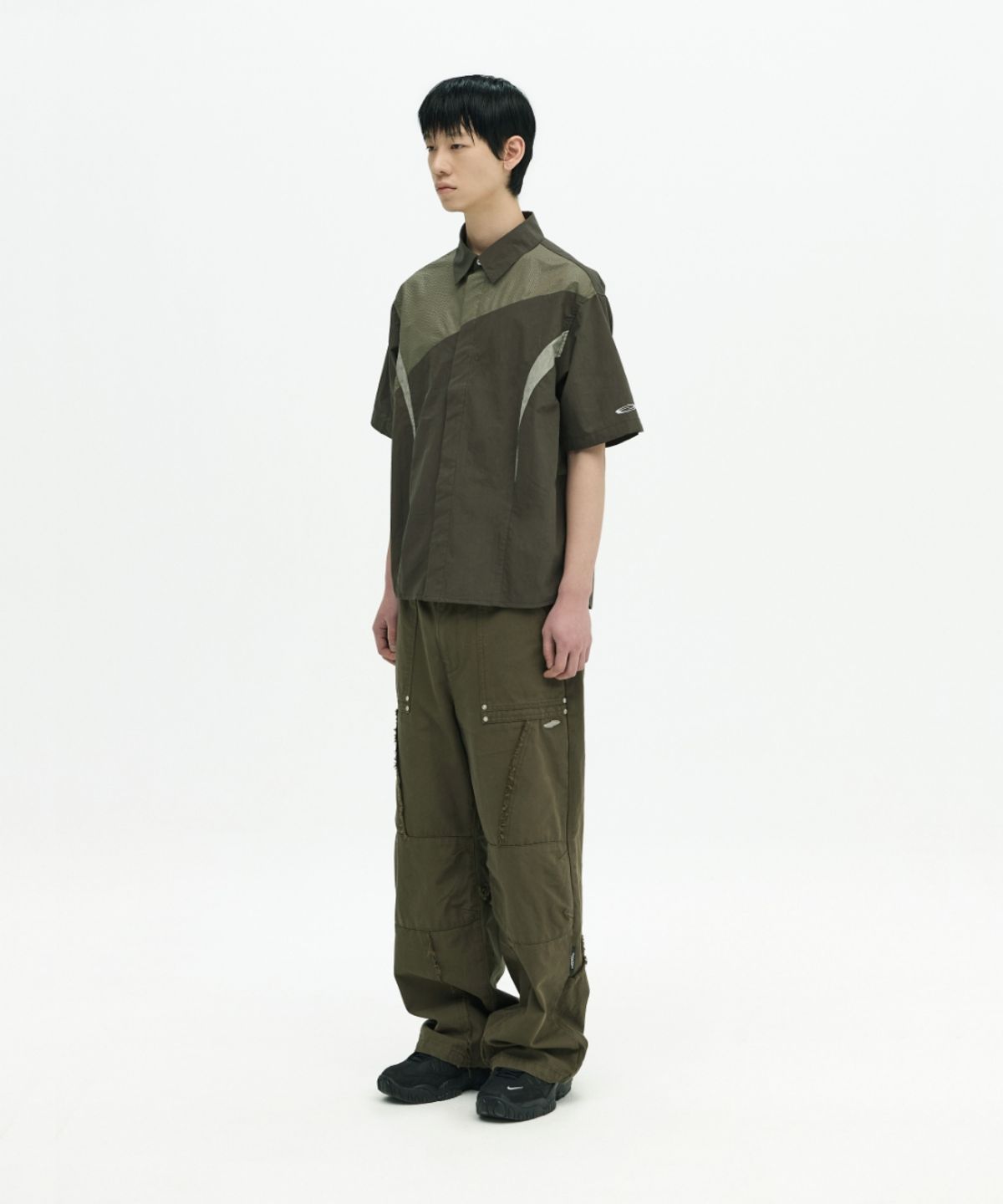 오프닝프로젝트(OPENING PROJECT) Shield Cutted Pant - Olive