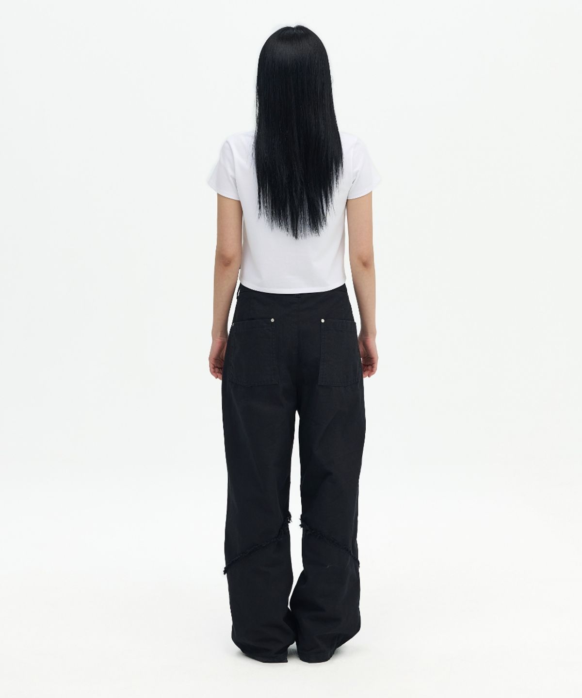 오프닝프로젝트(OPENING PROJECT) Shield Cutted Pant - Black