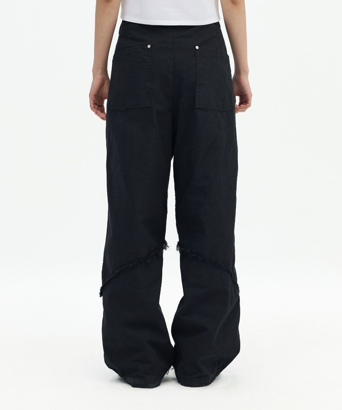오프닝프로젝트(OPENING PROJECT) Shield Cutted Pant - Black