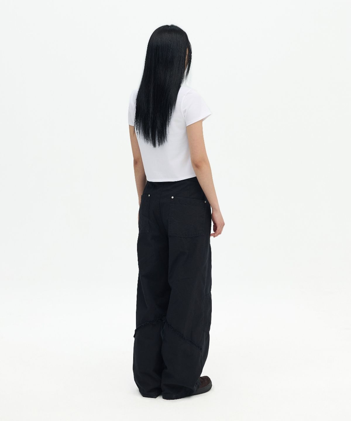 오프닝프로젝트(OPENING PROJECT) Shield Cutted Pant - Black