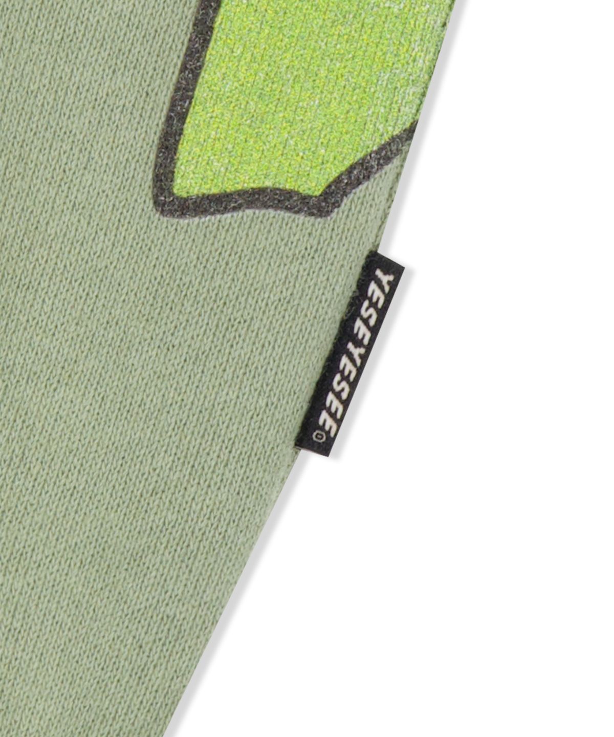 예스아이씨(YESEYESEE) Tulrexx Wording Sweatshirt Sage Green
