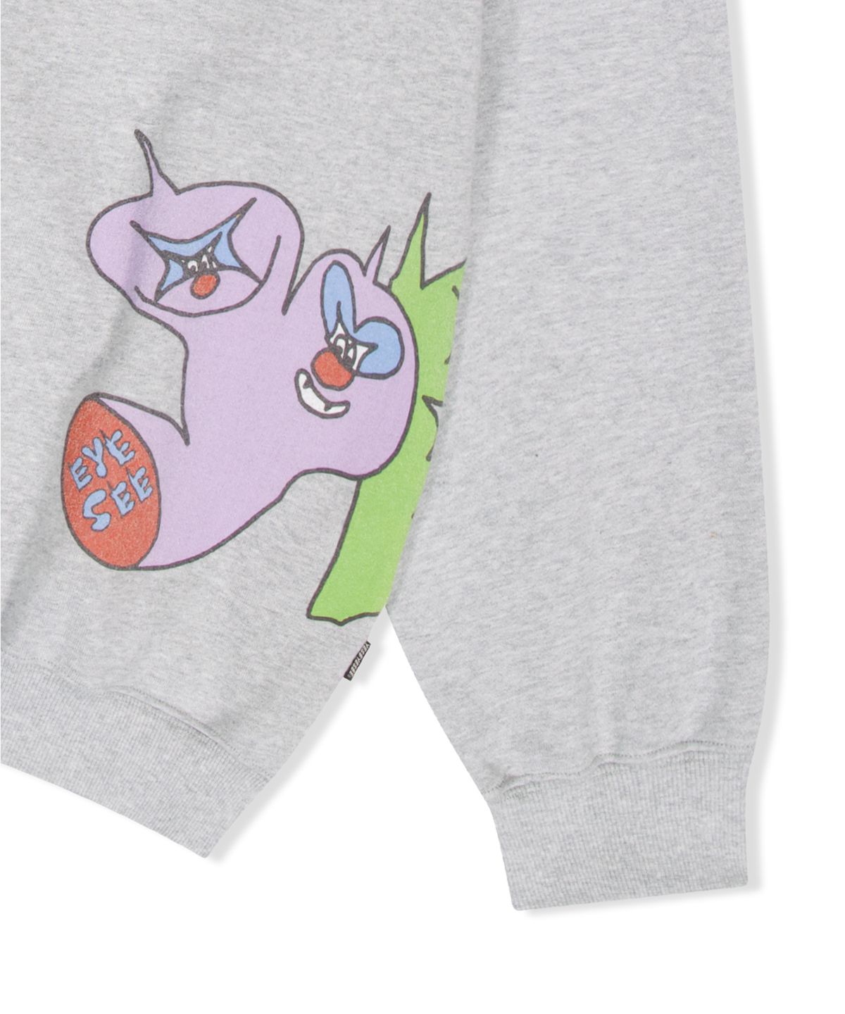 예스아이씨(YESEYESEE) Tulrexx Wording Sweatshirt Grey