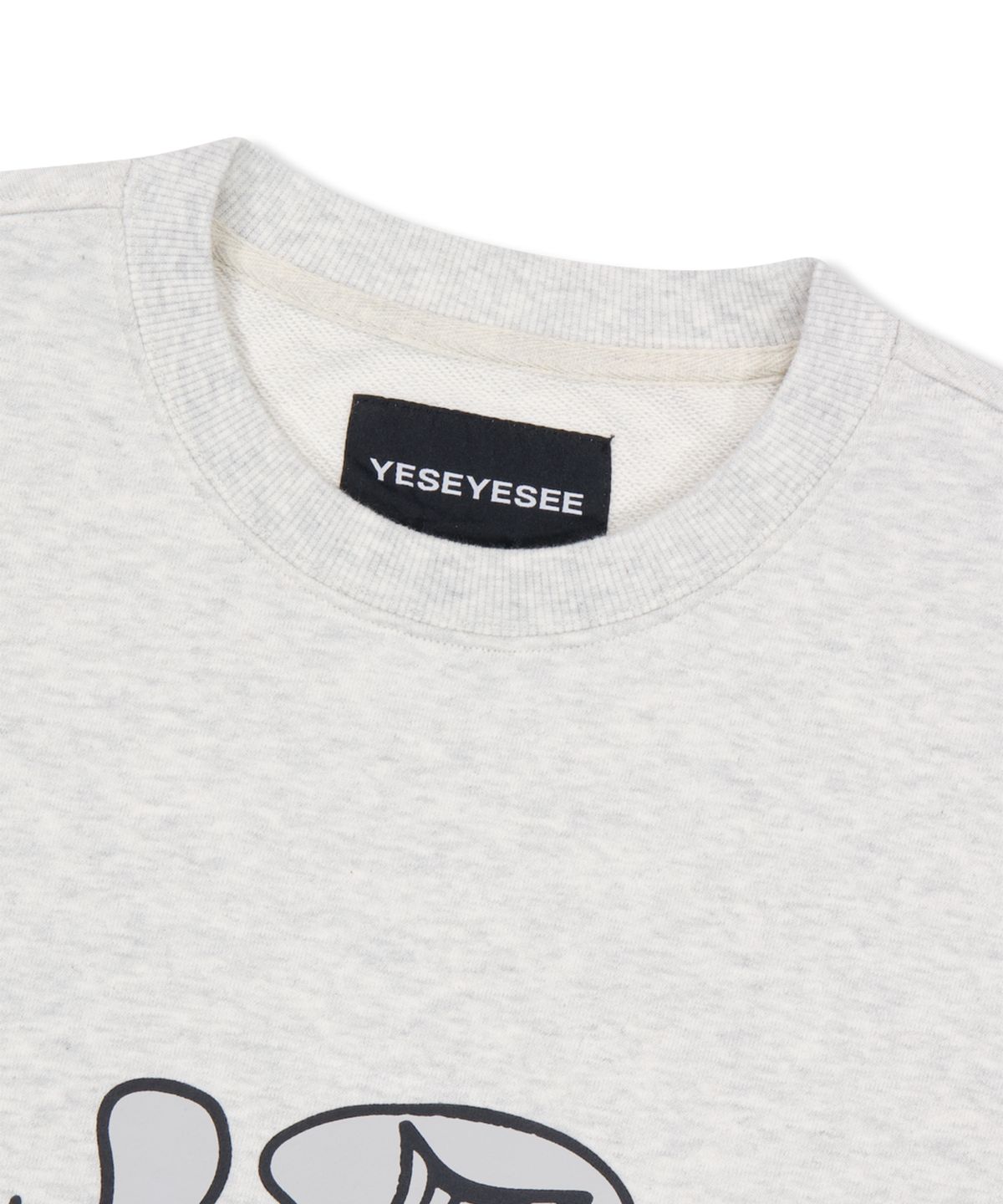 예스아이씨(YESEYESEE) Y.E.S Tulrexx Sweatshirt Light Grey