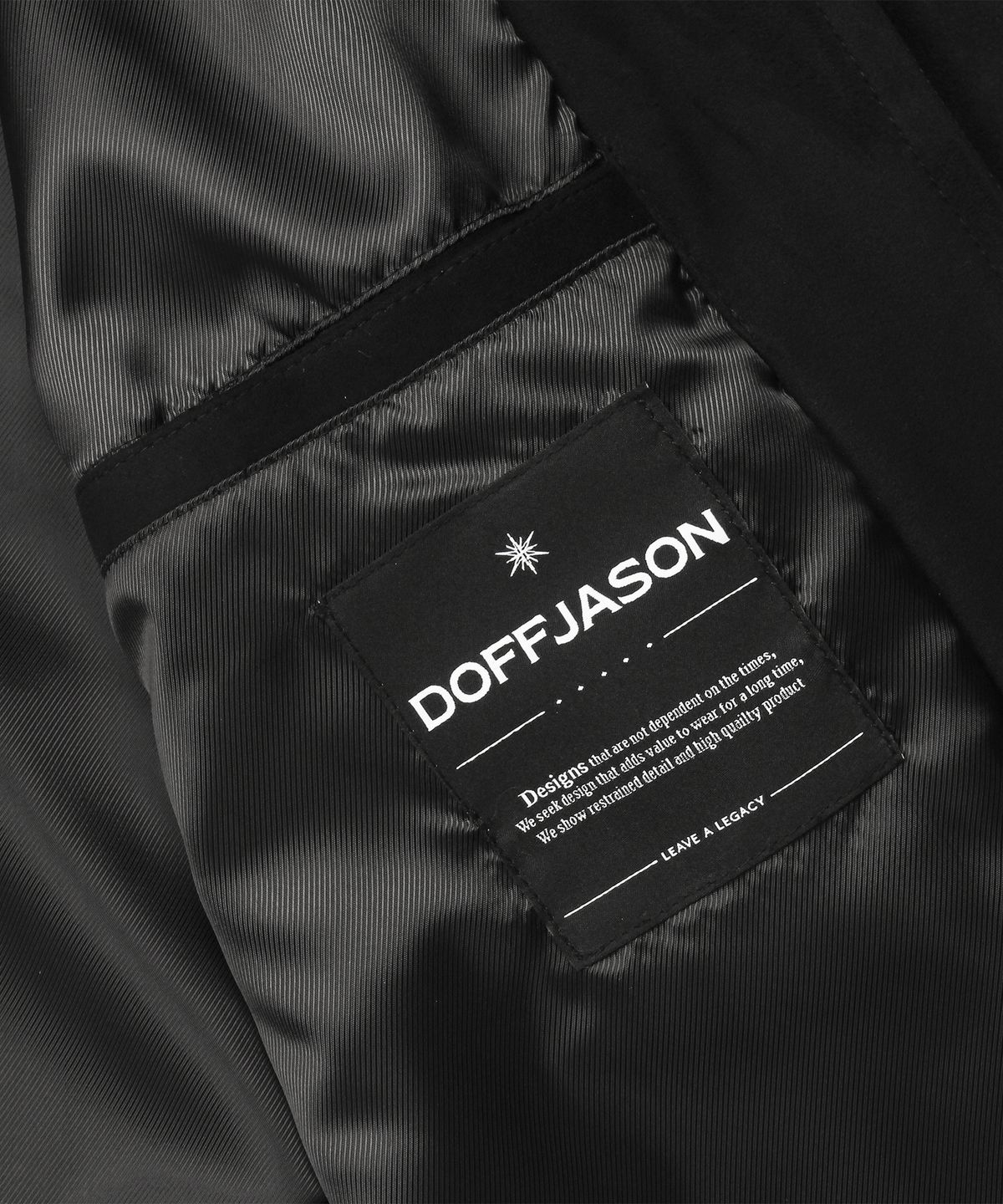 도프제이슨(DOFFJASON) 오버핏 풀업 스웨이드 싱글 자켓 BLACK