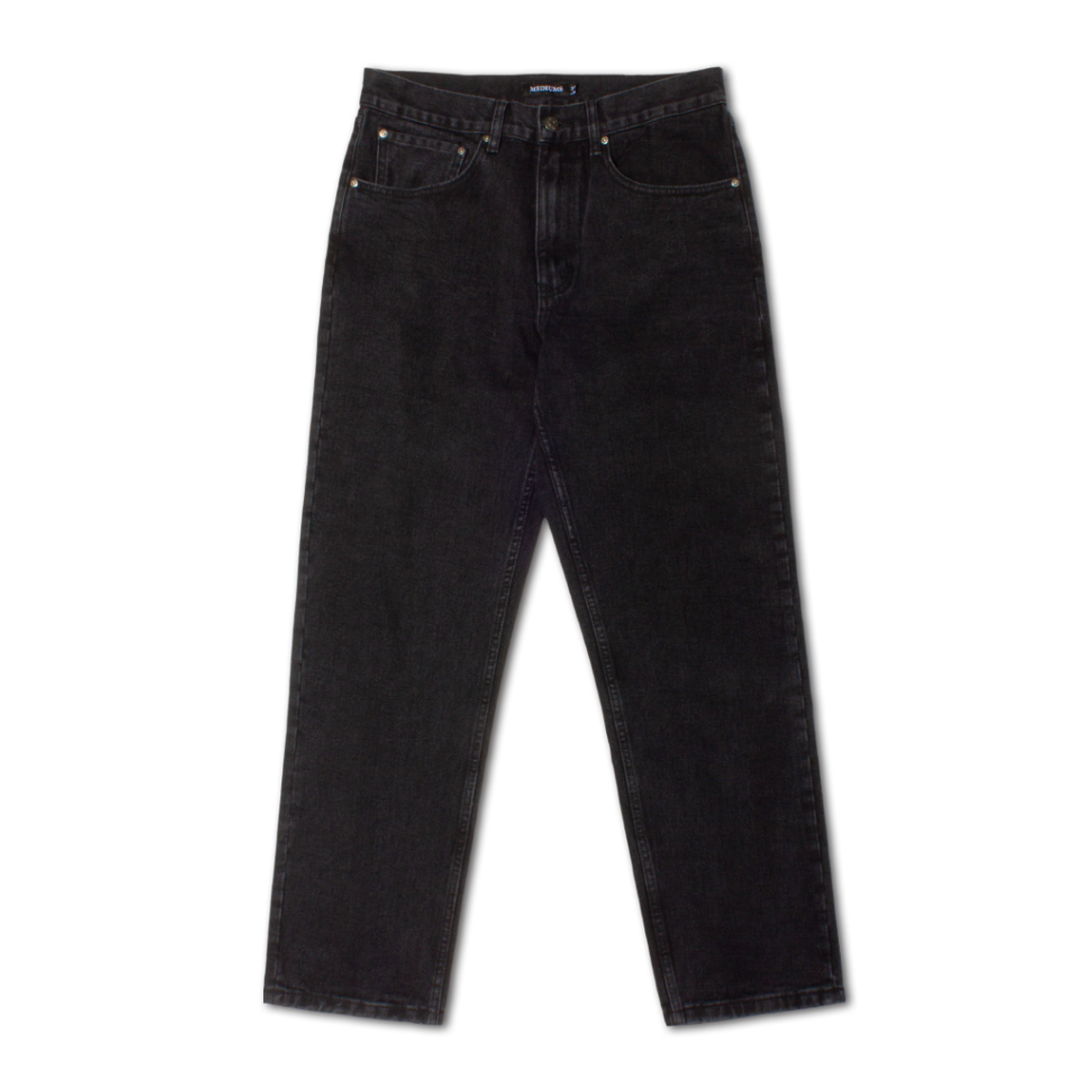 미디엄스(MEDIUMS) Sun Dance Denim Pants - Black (선 댄스 자수 데님 팬츠 - 블랙)