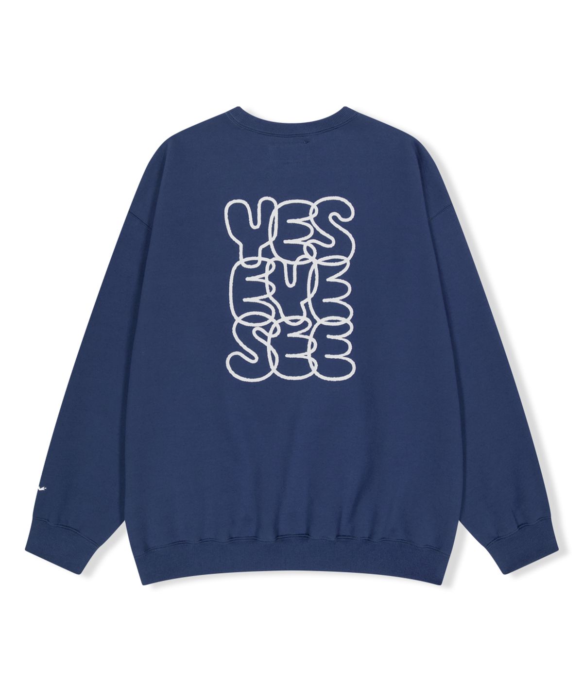 예스아이씨(YESEYESEE) C-Logo sweatshirt Cobalt Blue